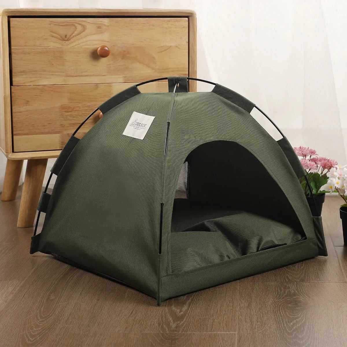 Tente Chat - CatTentBed™ - Vert Militaire