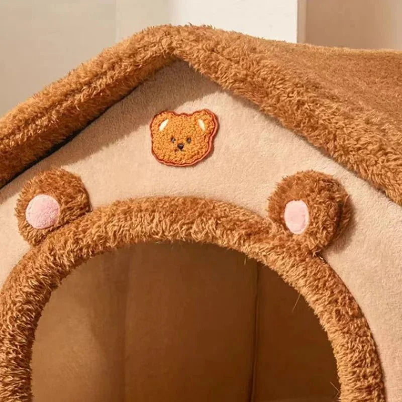 maison chat marron zoom ourson
