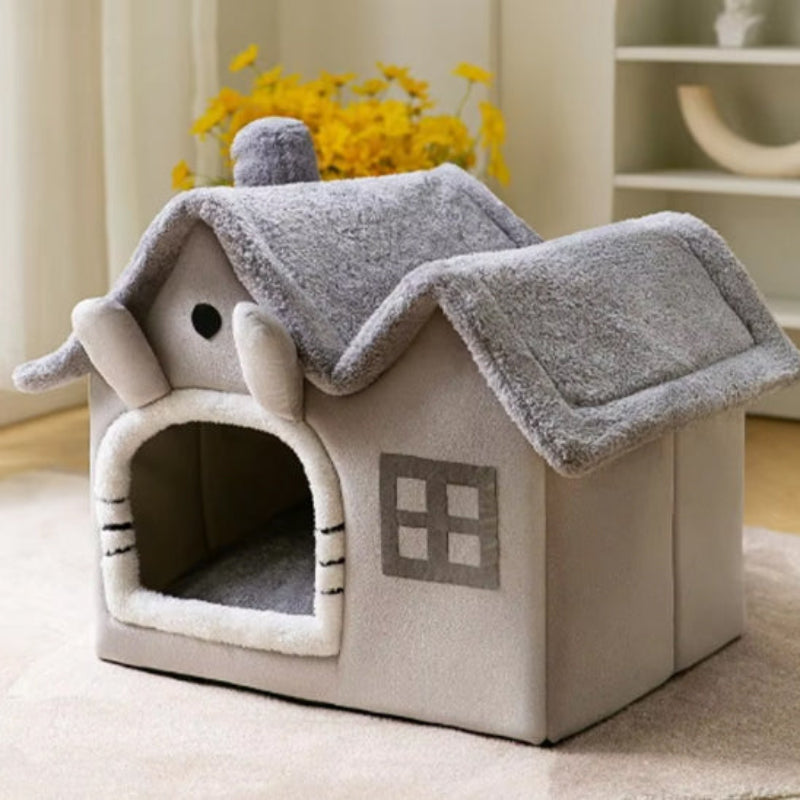 maison chat double toit
