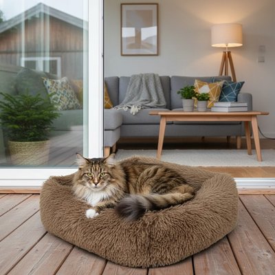 Coussin pour Chat marron exterieur