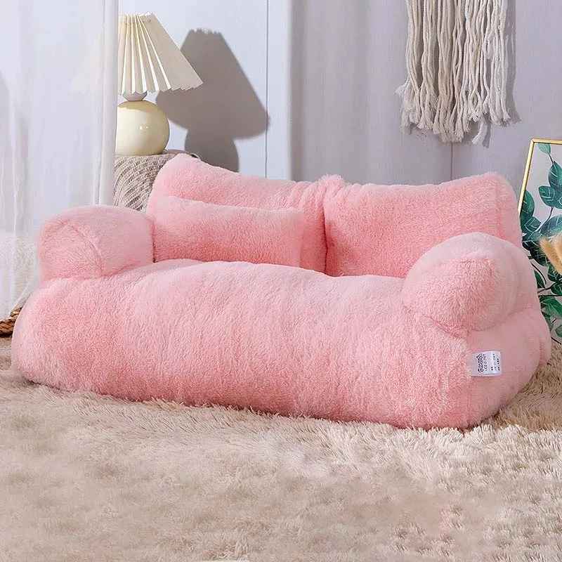 lit pour chat rose intense