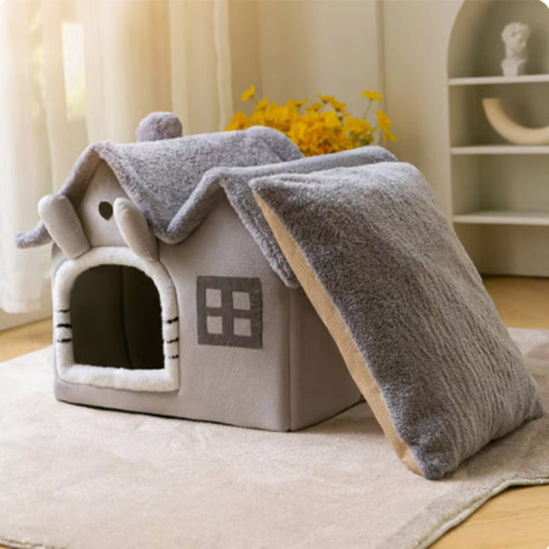 maison chat coussin amovible