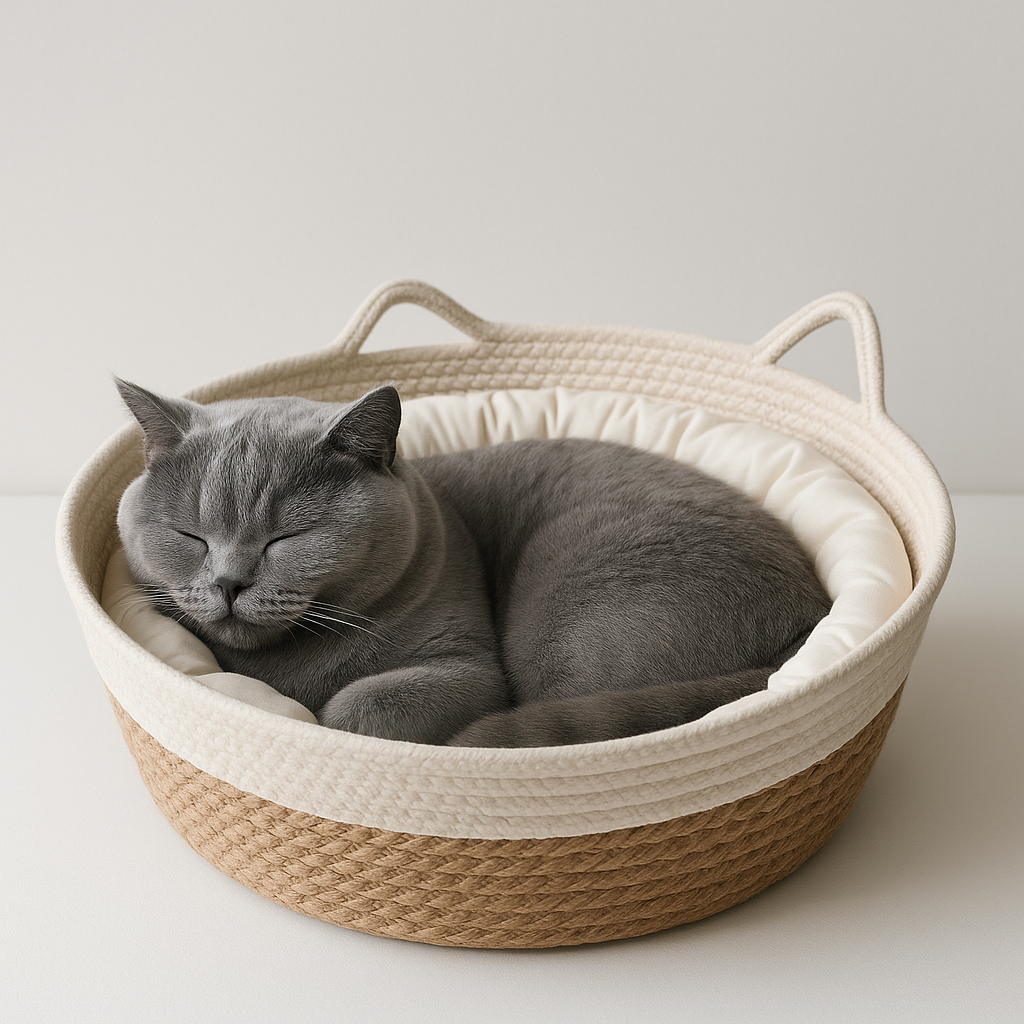 panier pour chat sieste double coussin